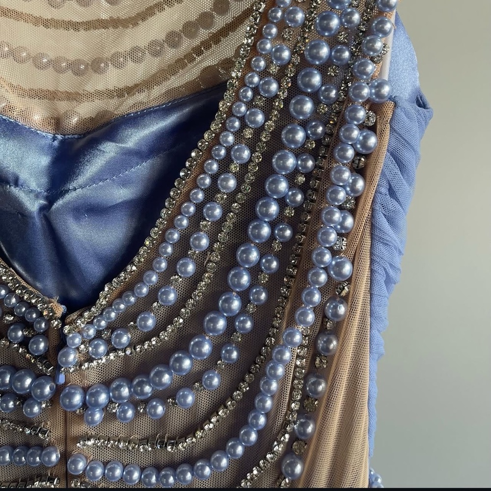 NWT Sherri Hill periwinkle gown - Picture 10 of 11